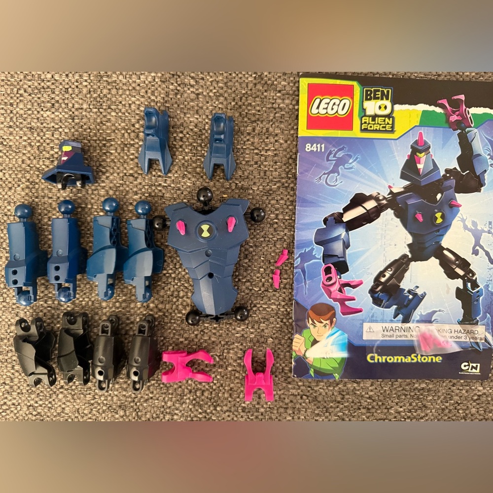 LEGO Ben 10: Alien Force: Chromastone (8411) 100% Complete w Instructions No Box